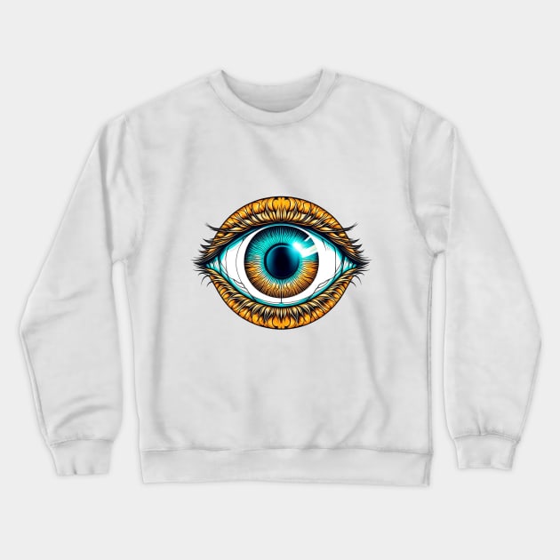 Illuminati Eye Crewneck Sweatshirt by Elysium Studio